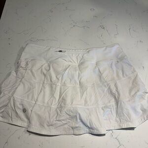 Lululemon White Athletic Skirt